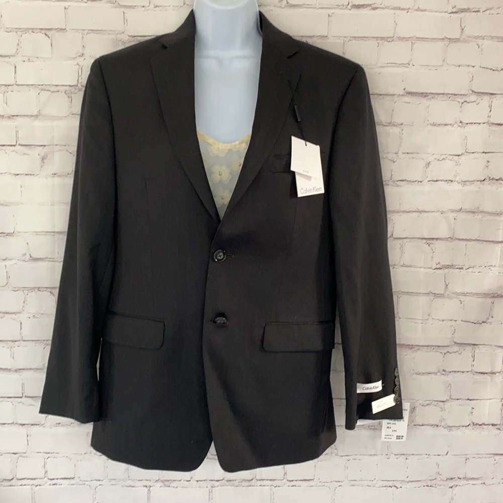Calvin Klein 100% wool black Blazer size size 36S